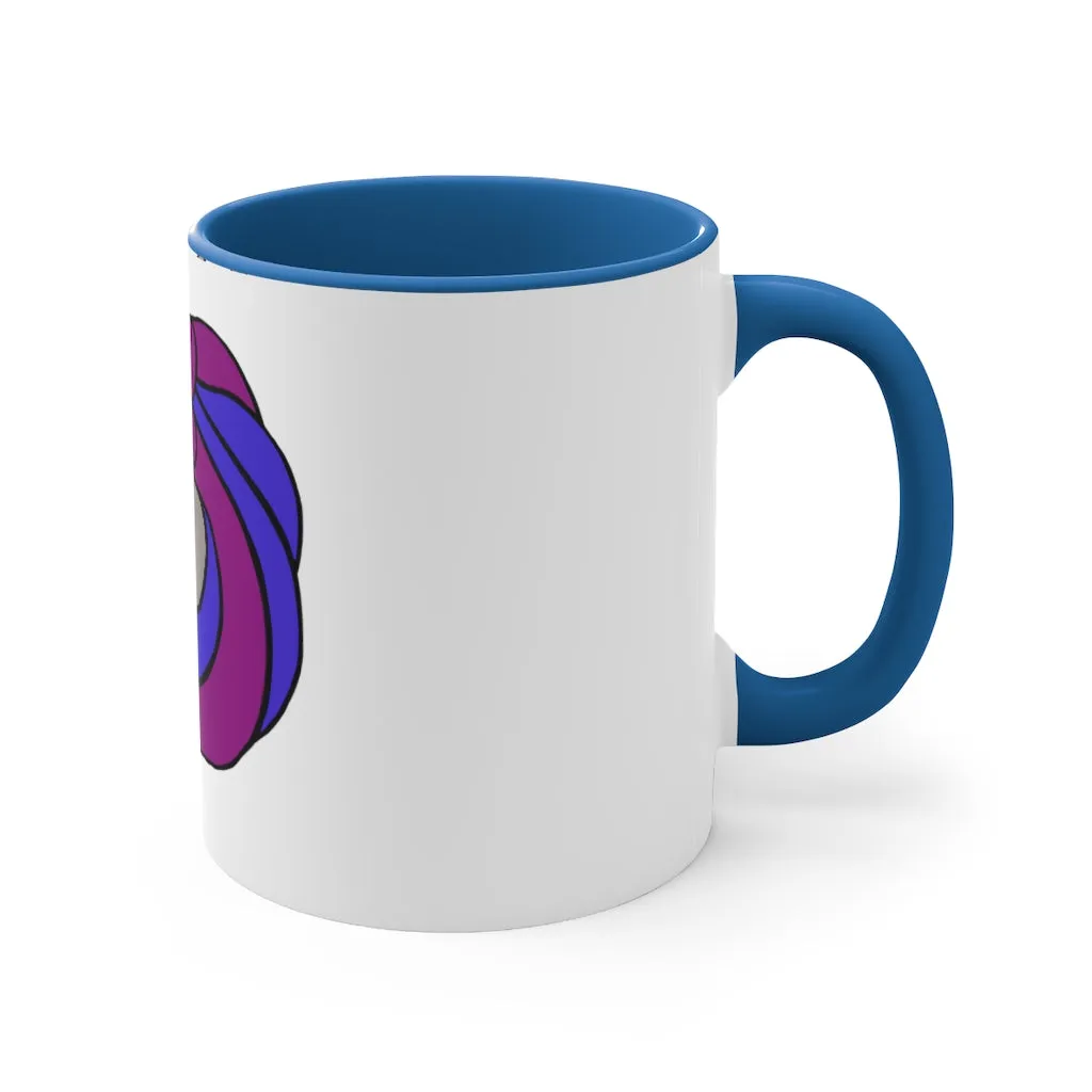 Purple Blue Unicorn Accent Coffee Mug, 11oz