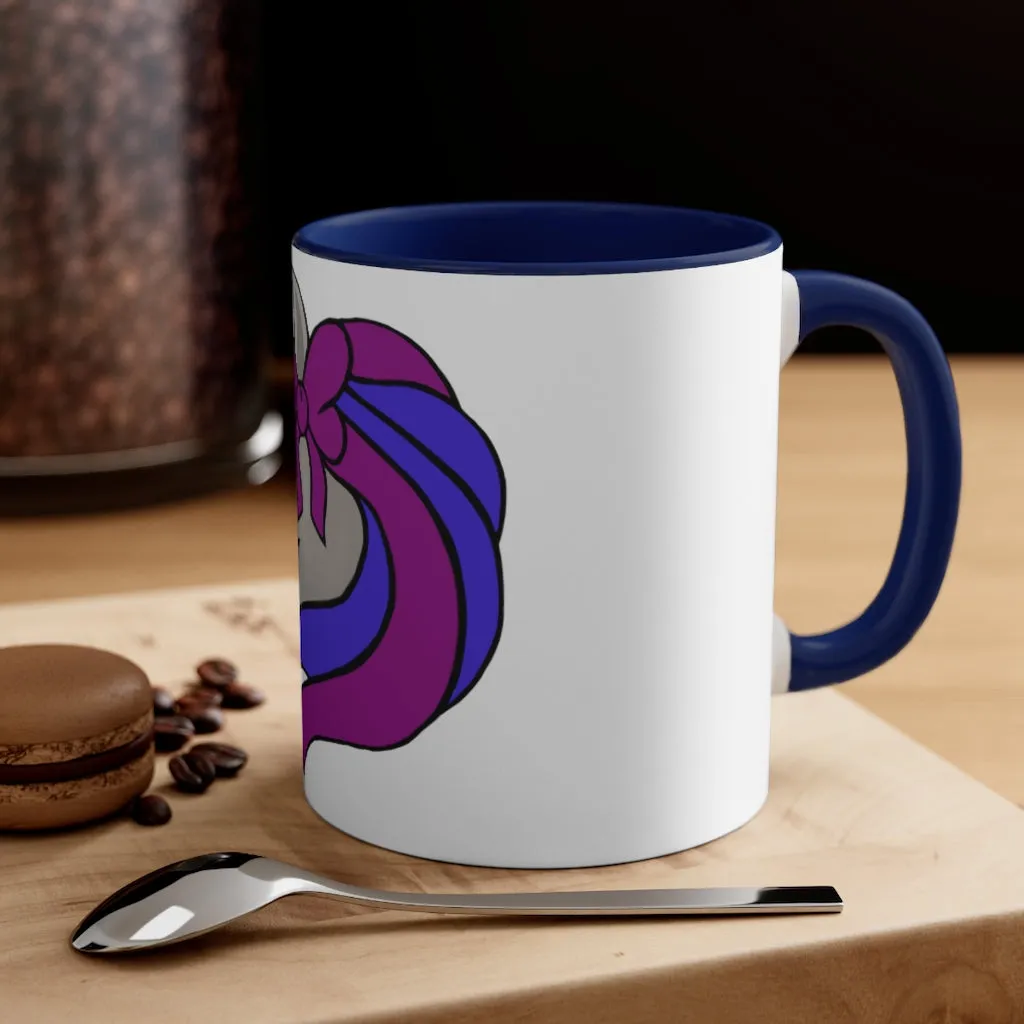 Purple Blue Unicorn Accent Coffee Mug, 11oz