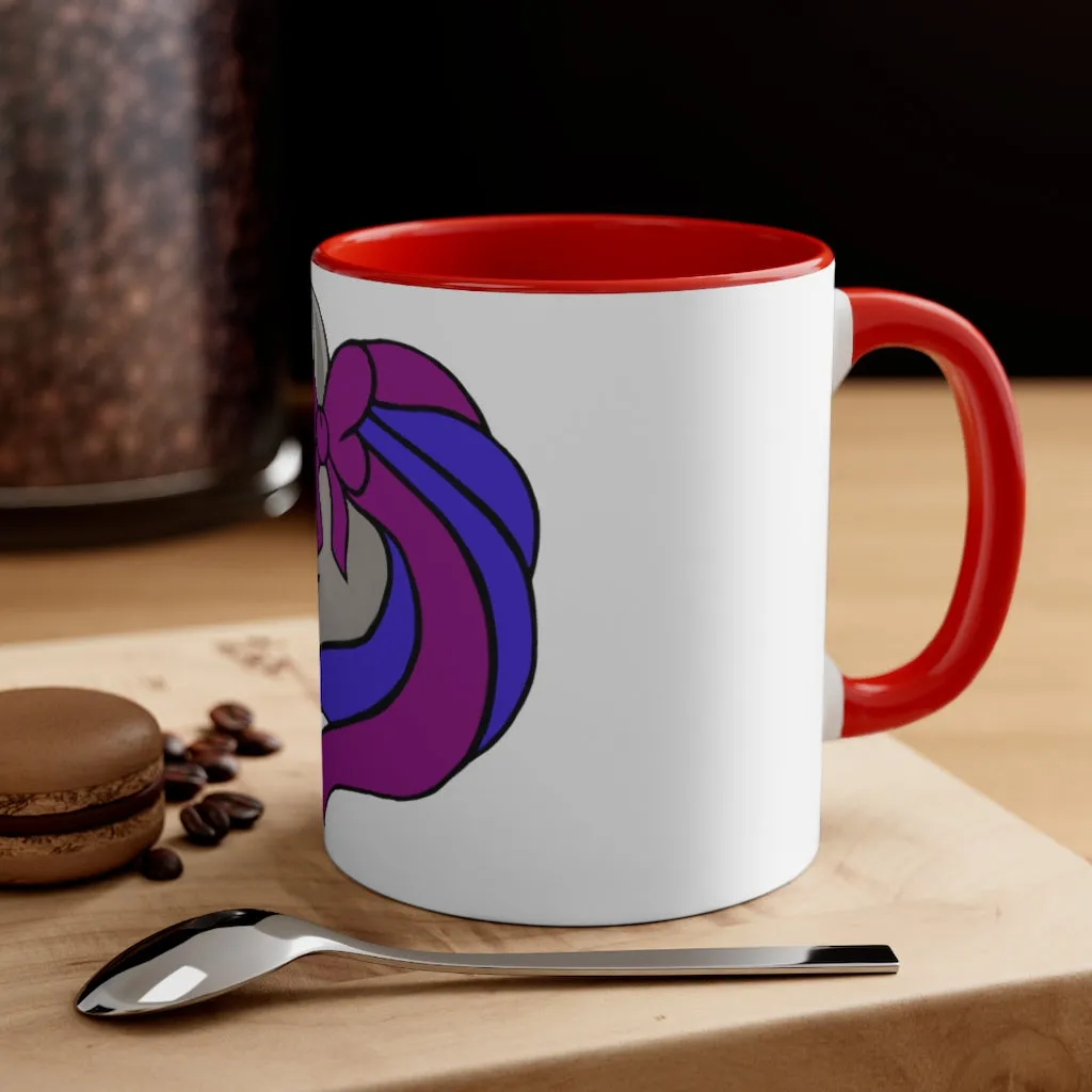 Purple Blue Unicorn Accent Coffee Mug, 11oz