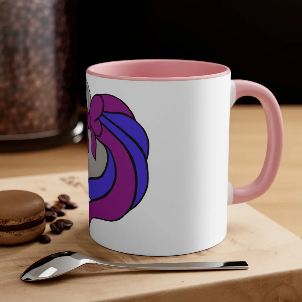 Purple Blue Unicorn Accent Coffee Mug, 11oz