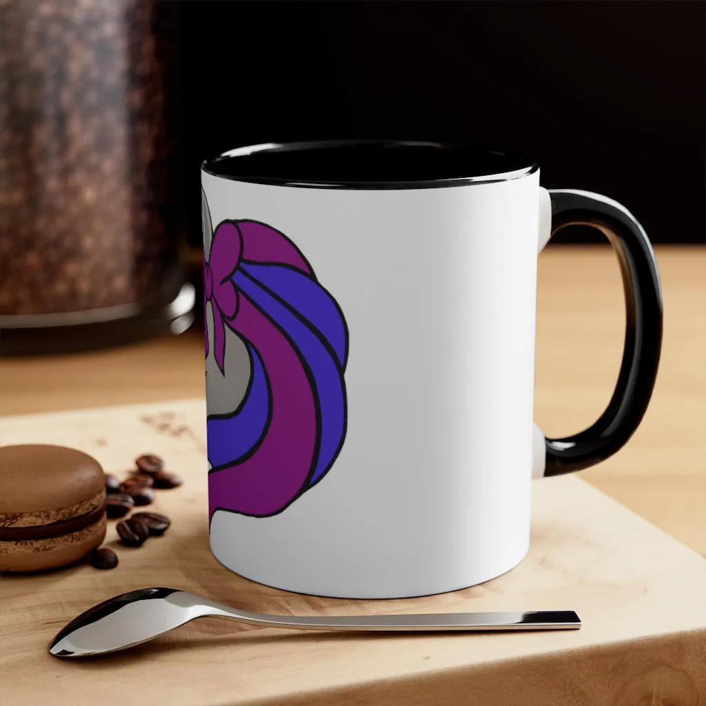 Purple Blue Unicorn Accent Coffee Mug, 11oz