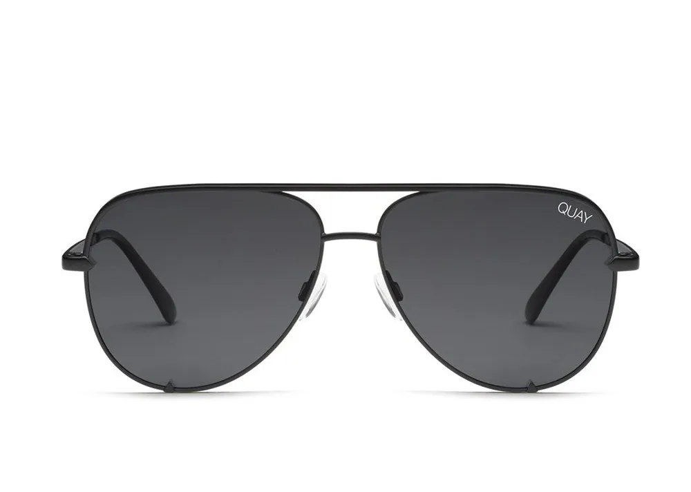 Quay High Key Sunglasses Black/Smoke