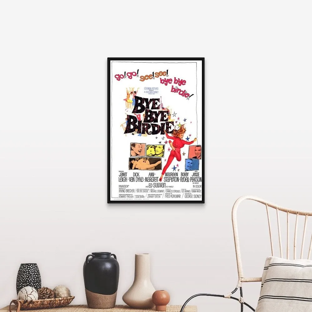 "Bye Bye Birdie (1963)" Black Float Frame Canvas Art