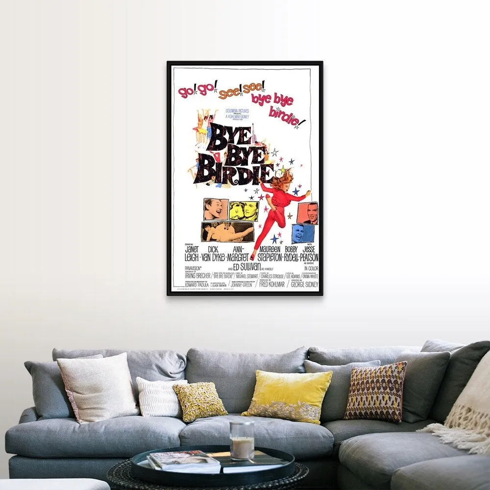 "Bye Bye Birdie (1963)" Black Float Frame Canvas Art