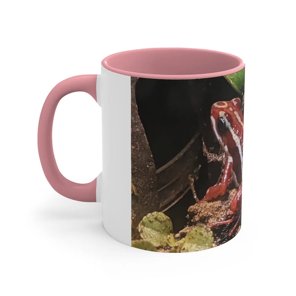 Red Frog Accent Coffee Mug, 11oz