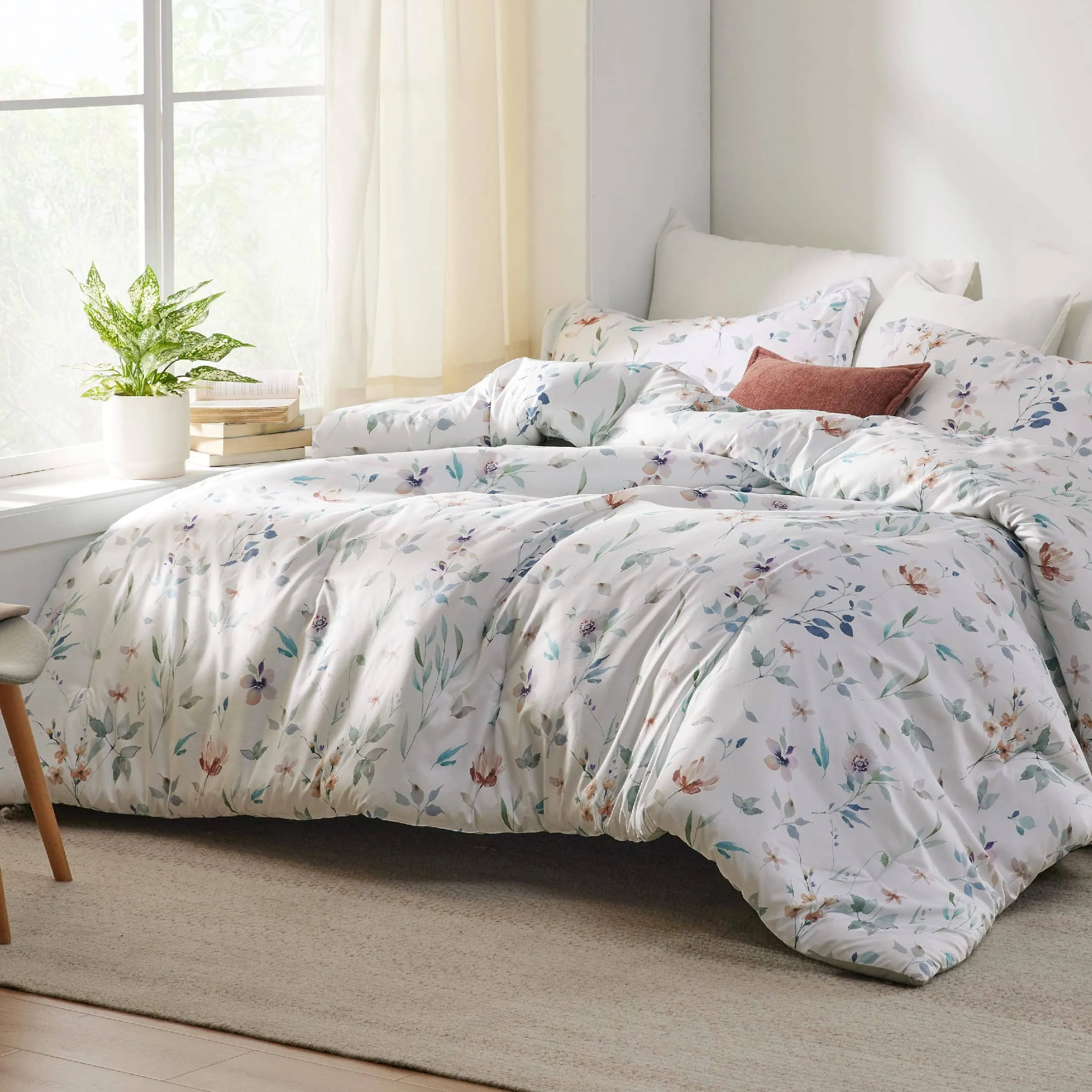 Retro Botanical Comforter Set