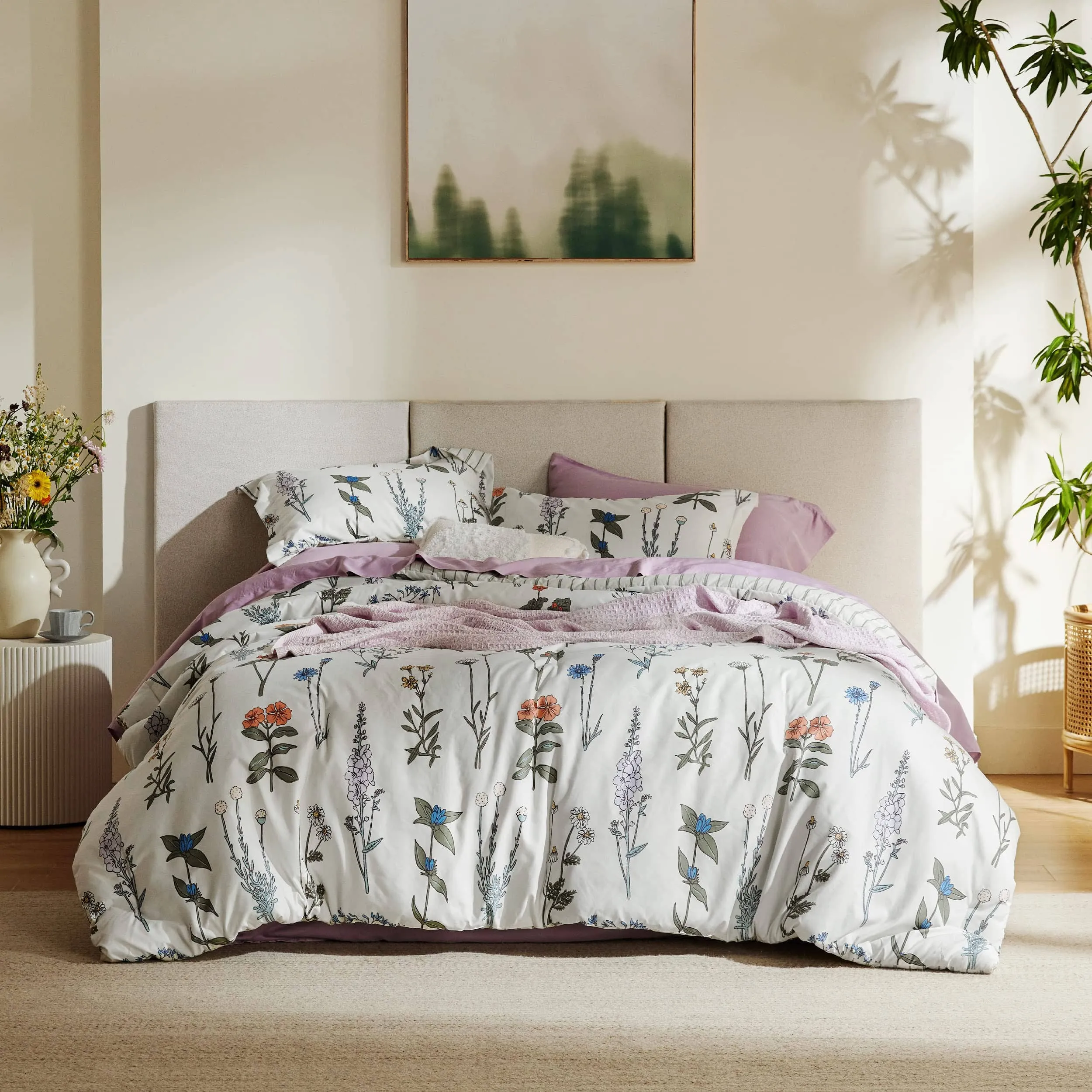 Retro Botanical Comforter Set