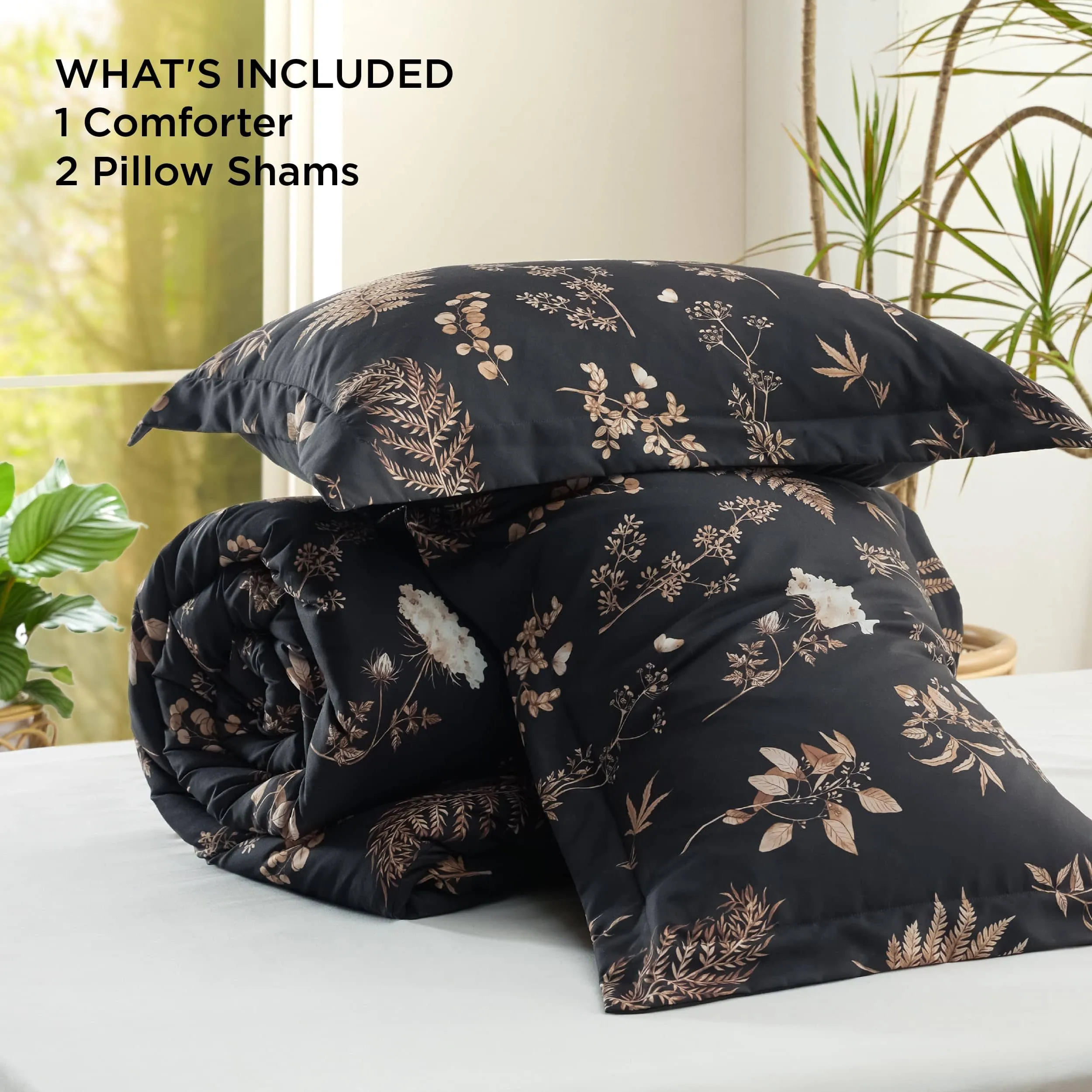 Retro Botanical Comforter Set