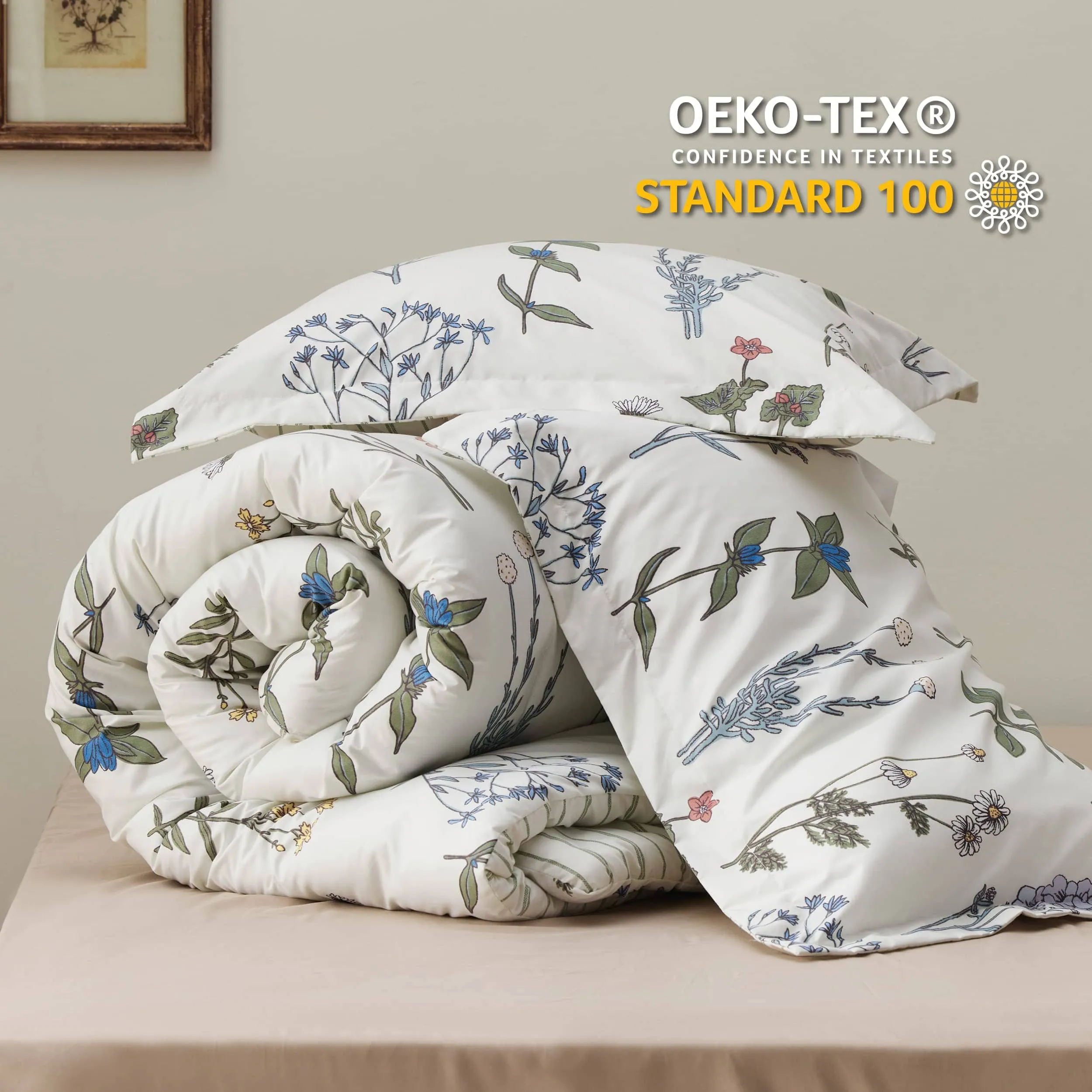 Retro Botanical Comforter Set