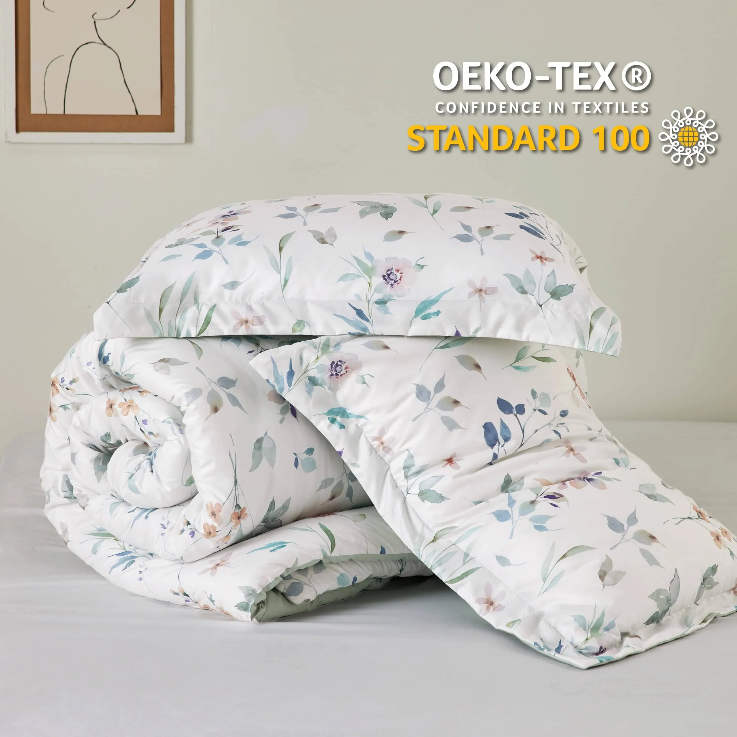 Retro Botanical Comforter Set