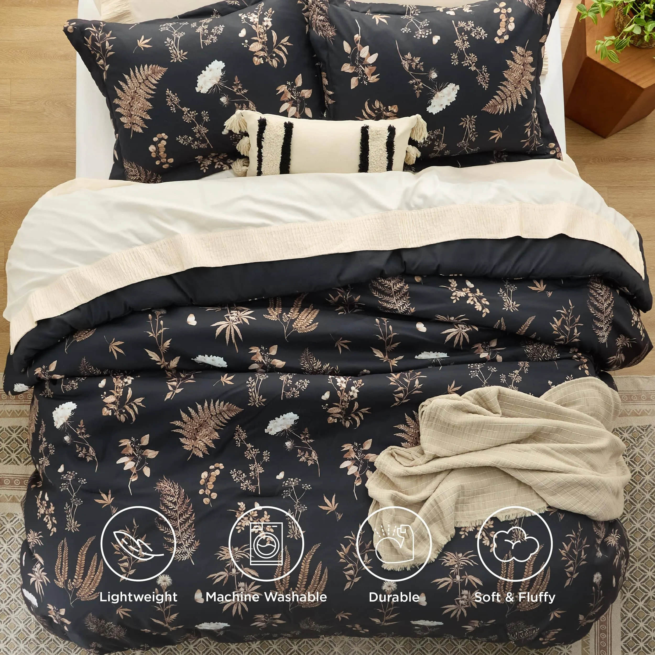 Retro Botanical Comforter Set