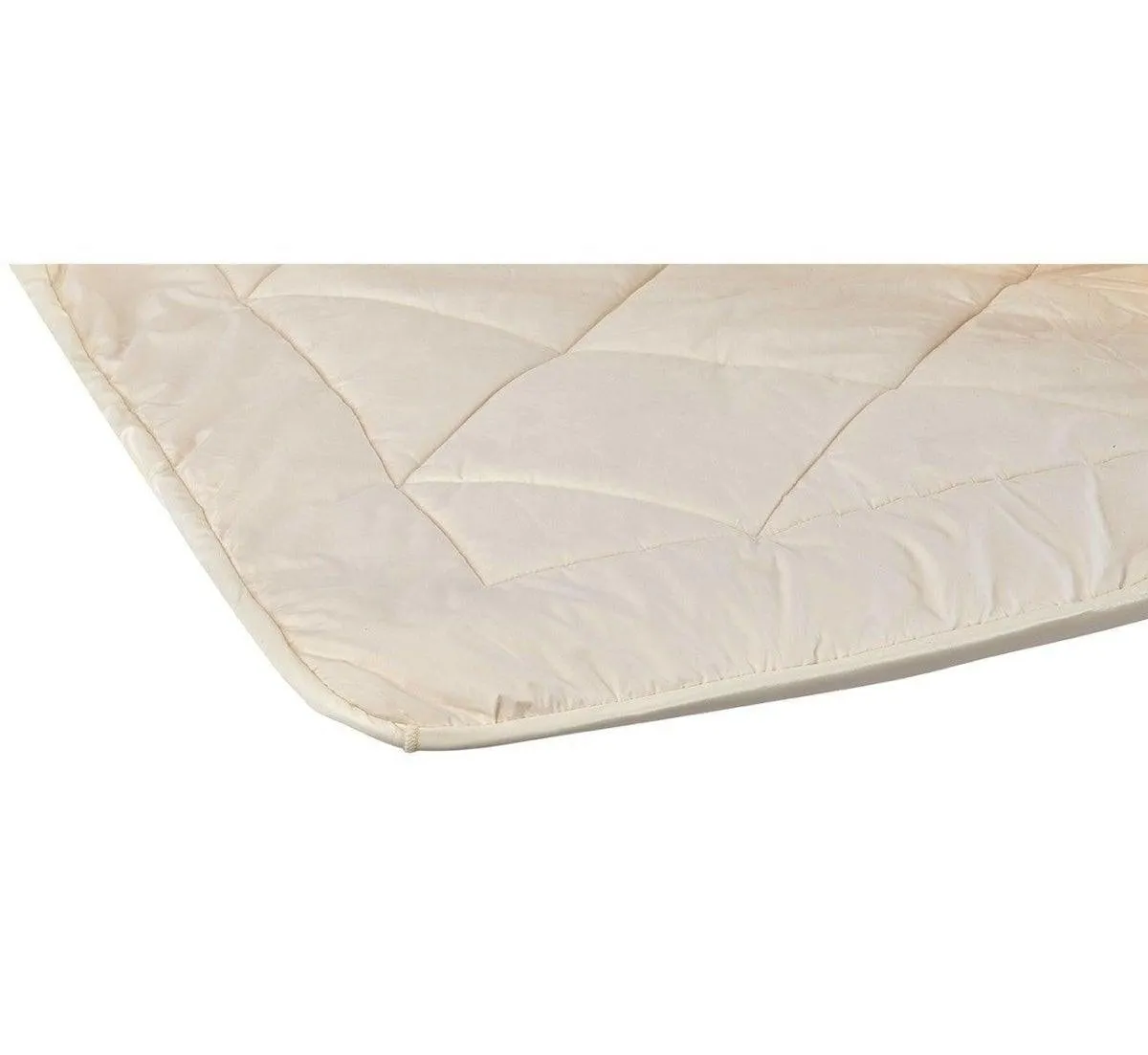 Reversible Fleece And Cotton/Wool Quilted Mattress Pad