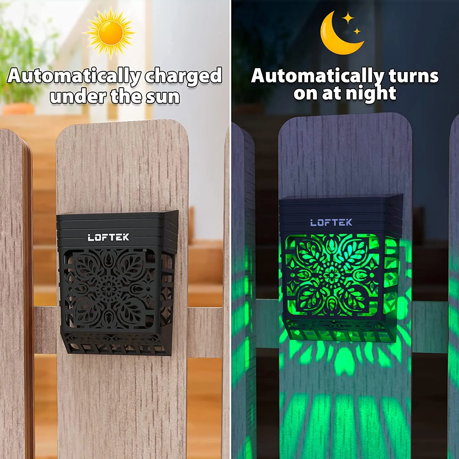 RGB Solar Fence Wall Lights