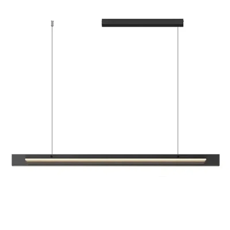 Risch | Modern Black Stainless Steel Rectangle Chandelier