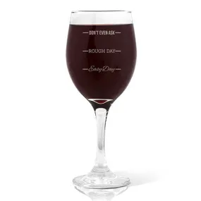 Rough Day Design Wine 410ml Glass