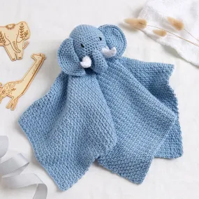 Roy The Elephant Baby Comforter Crochet Kit