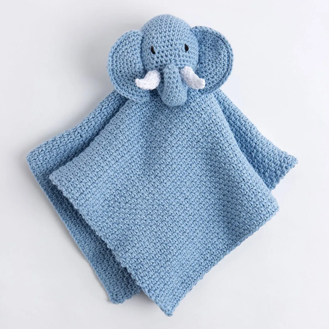 Roy The Elephant Baby Comforter Crochet Kit