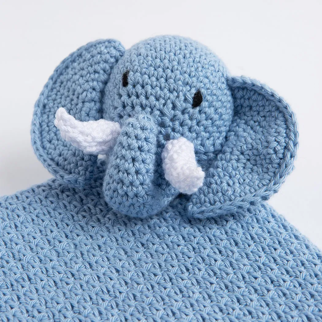 Roy The Elephant Baby Comforter Crochet Kit