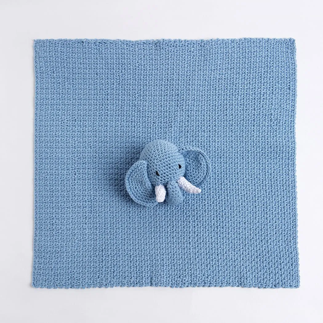 Roy The Elephant Baby Comforter Crochet Kit