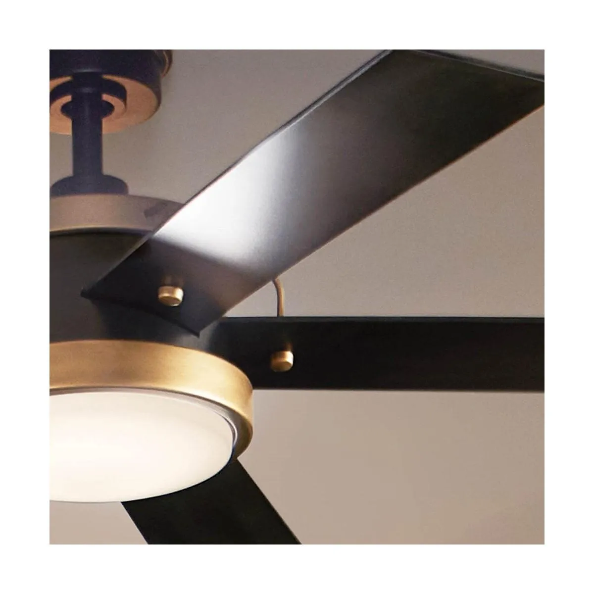 Salvo 56 Inch Black LED Ceiling Fan with Wall Control