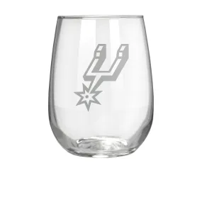 San Antonio Spurs 17 oz. Stemless Wine Glass