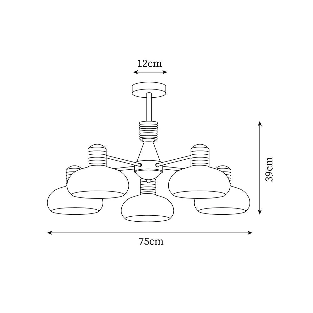 Savie Persimmon Chandelier