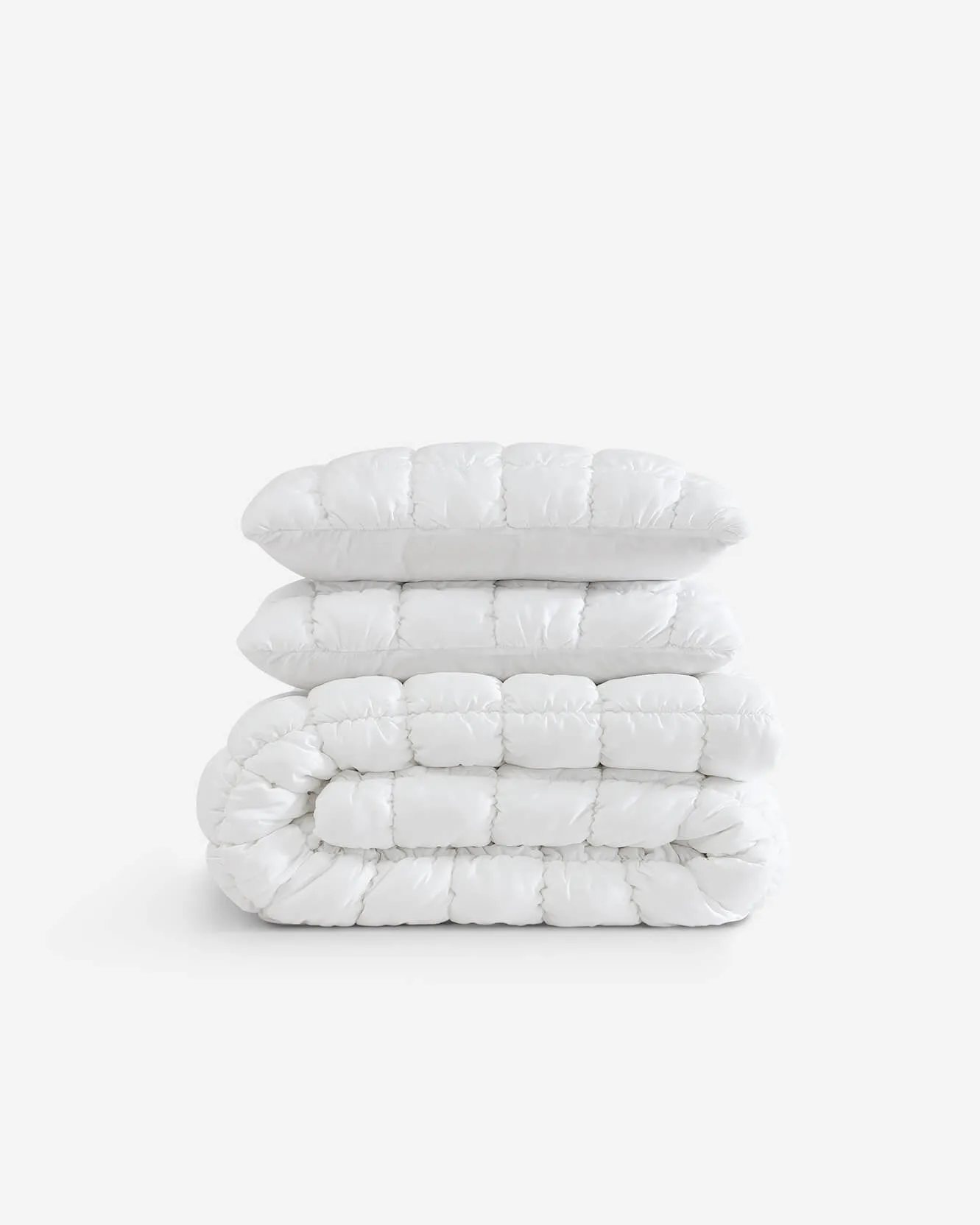 Silky Lyocell Puff Comforter Bundle