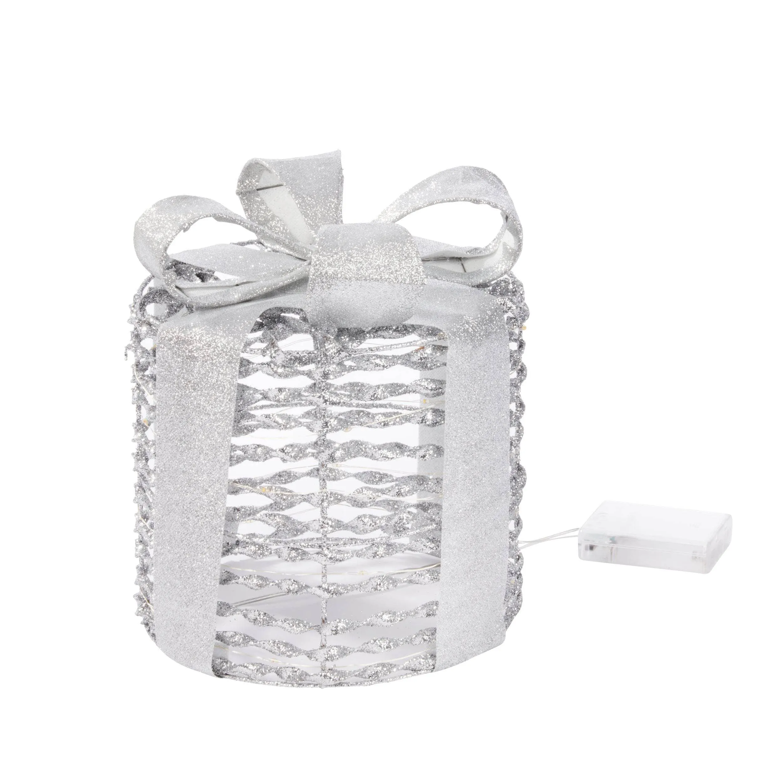 Silver GlitterTwist Gift Boxes - Set of 3