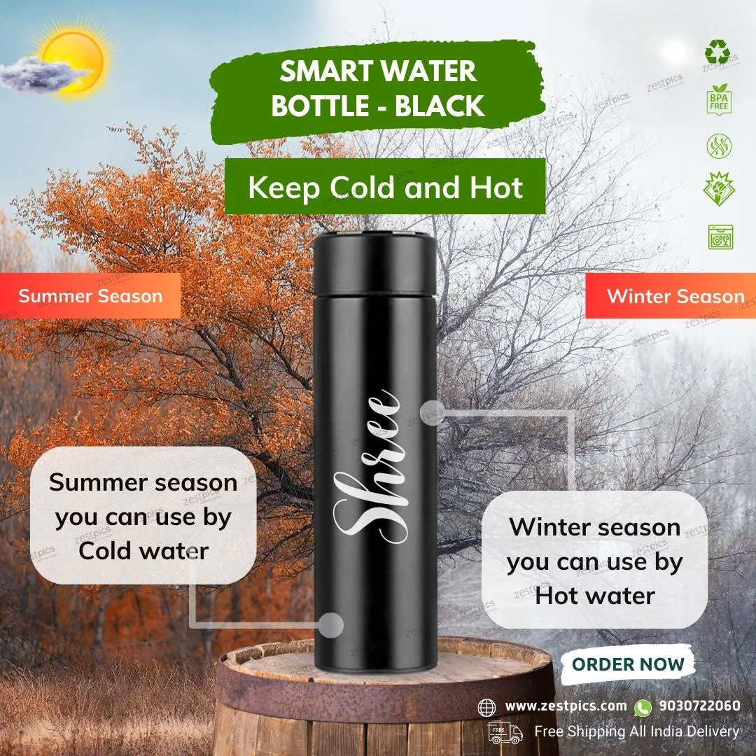 Smart Water Bottle - Black