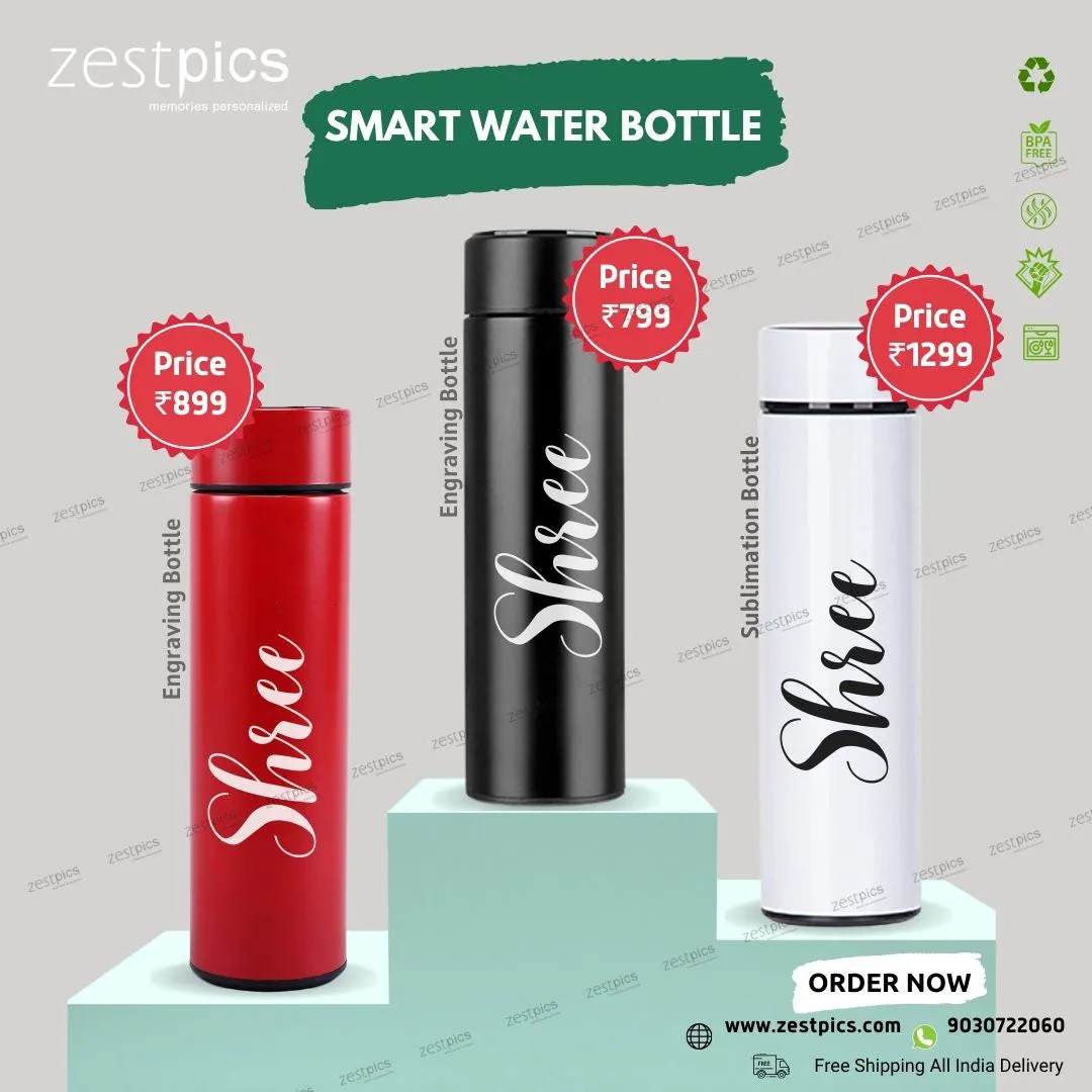 Smart Water Bottle - Black