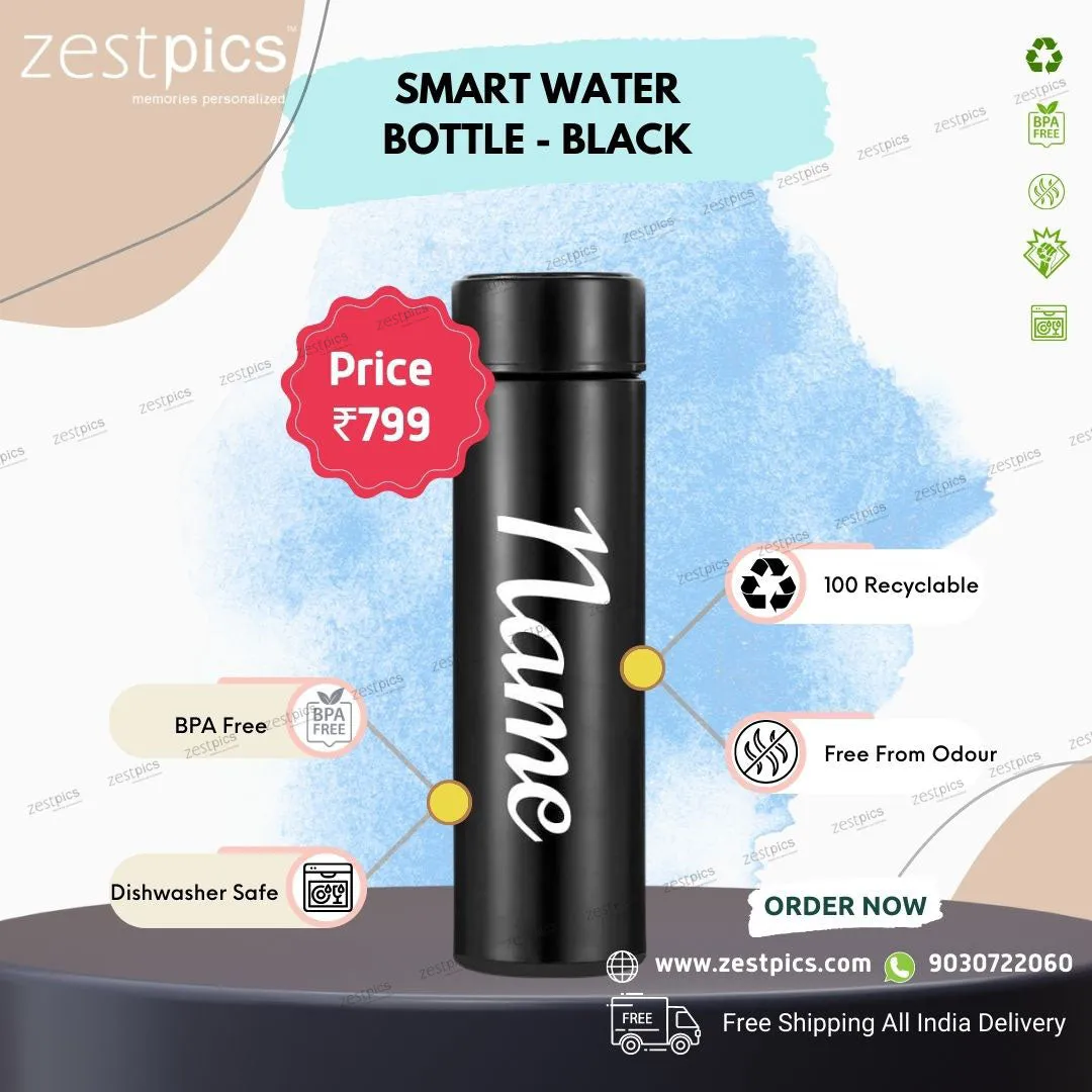 Smart Water Bottle - Black