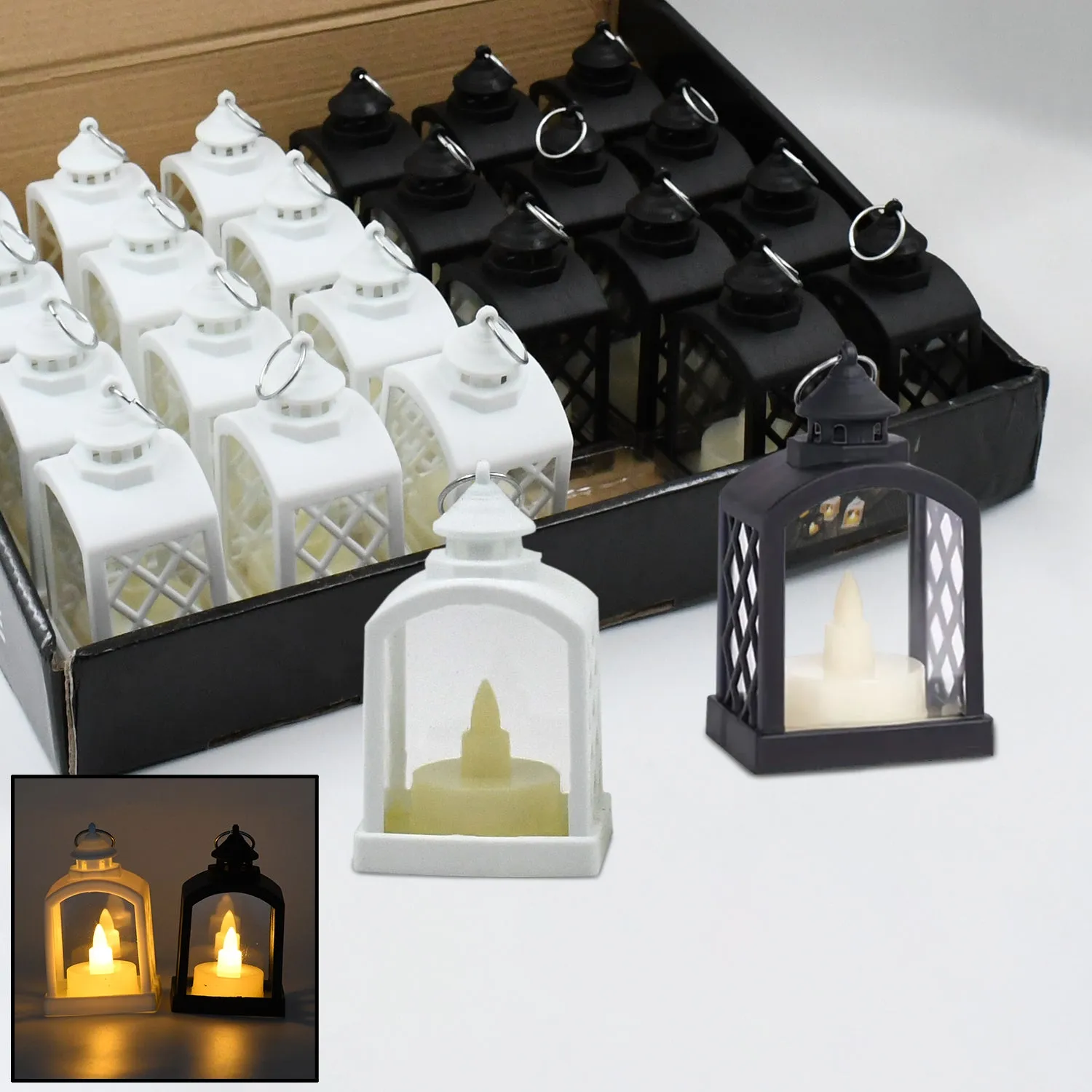 Smokeless Led Light Lantern Lamp (24 Pcs Set)