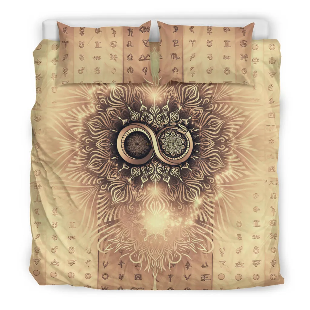 Snake of Infinity Mandala - Bright | Bedding Set | Mandalazed