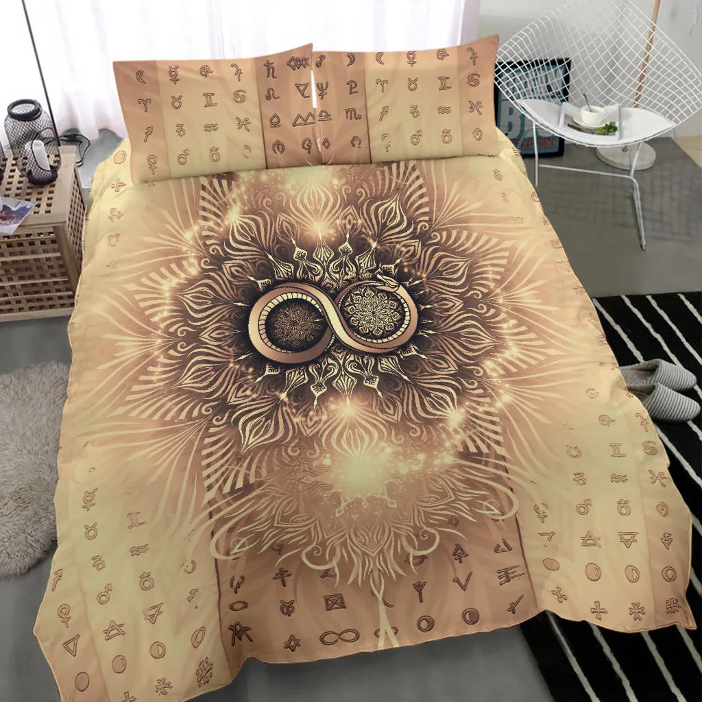 Snake of Infinity Mandala - Bright | Bedding Set | Mandalazed