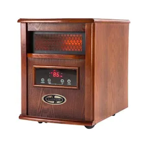 Snow Joe SJQH1500-DO Glo Infrared Quartz Heater | 1500 Watt | 4 Quartz | Digital Thermostat | Timer