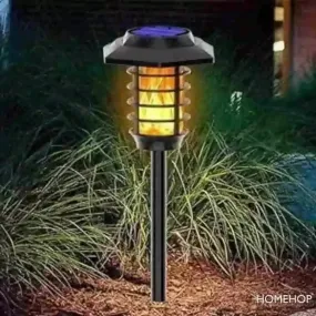 Solar Outdoor Garden Lamps With Best Decorative Waterproof LED Flickering Flame Torch Light For Pathways, Balcony, Lawn