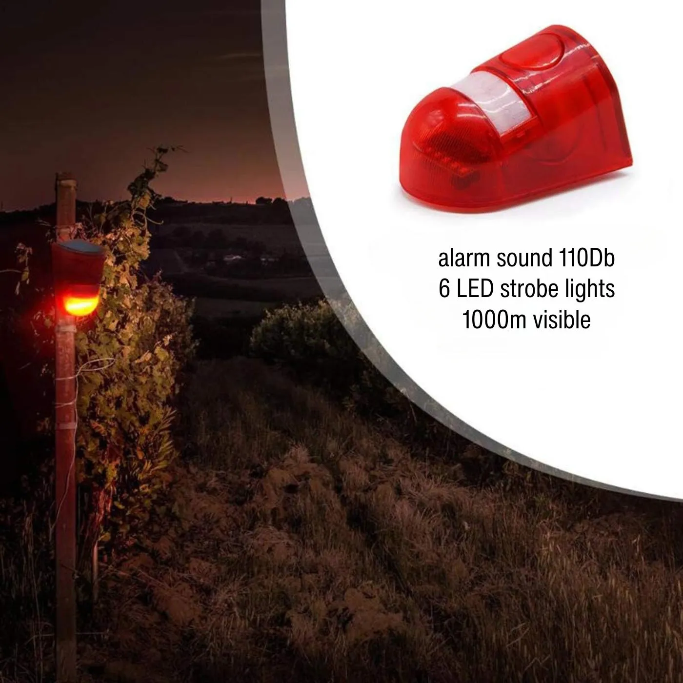 Solar Sound Alarm Motion-Activated Deer Repeller