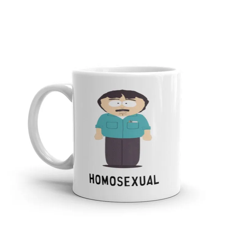 southpark randy marsh homosexual ,handmade southpark mug,southpark gifts,marsh  mug,90s coffee mug,ceramic mug gifts