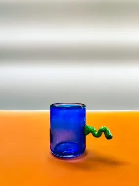 Squiggle Cup in Ultramarine   Peridot