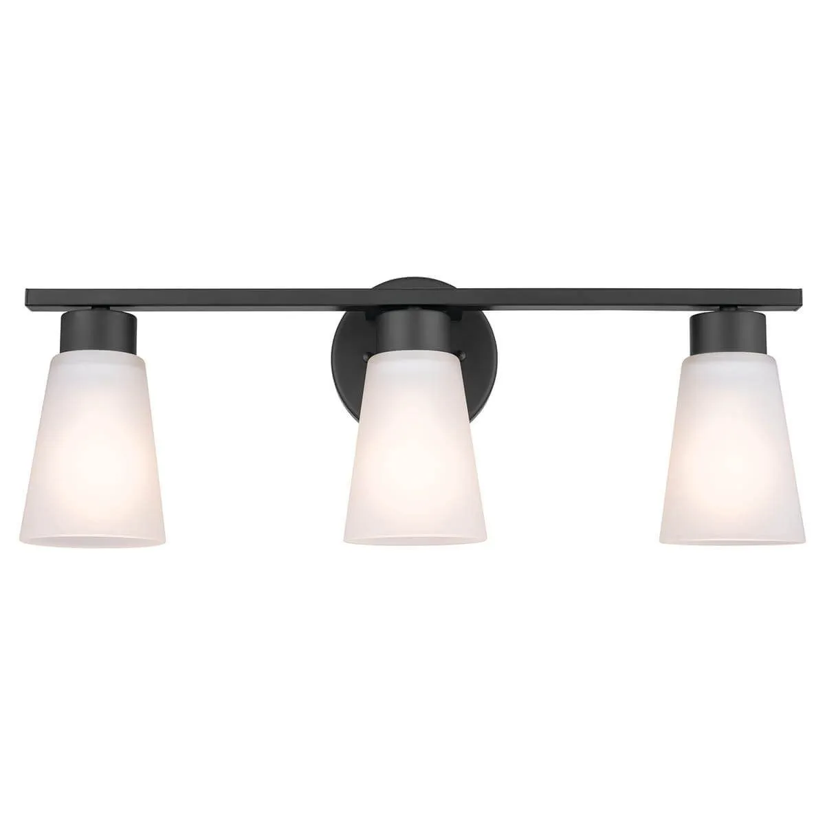 Stamos 22 in. 3 Lights Vanity Light Black finish