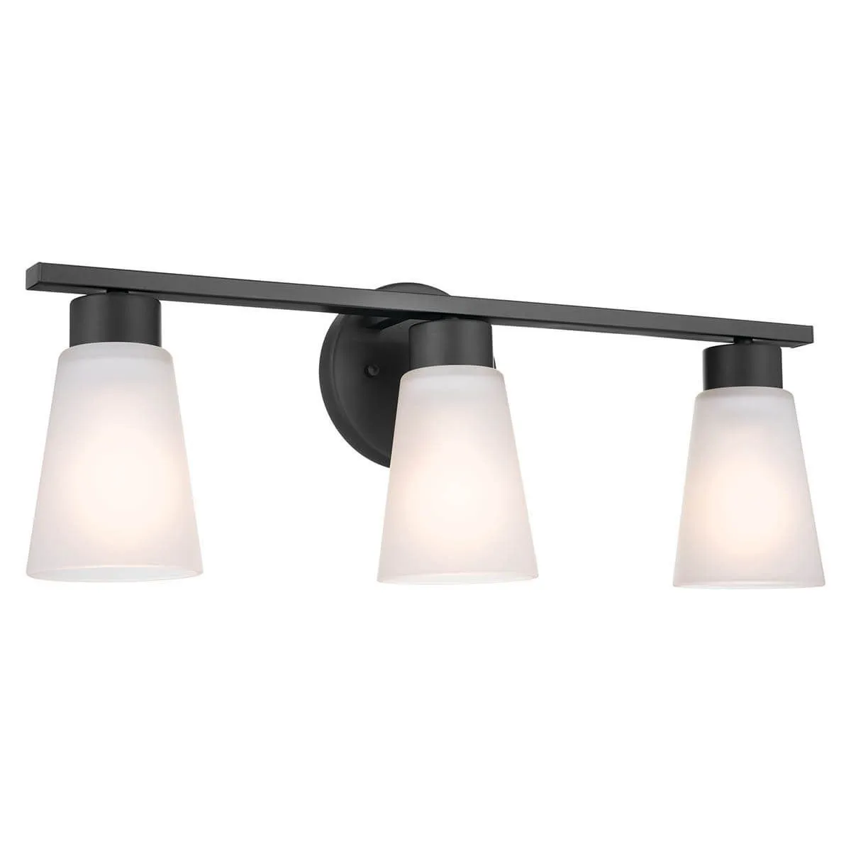 Stamos 22 in. 3 Lights Vanity Light Black finish