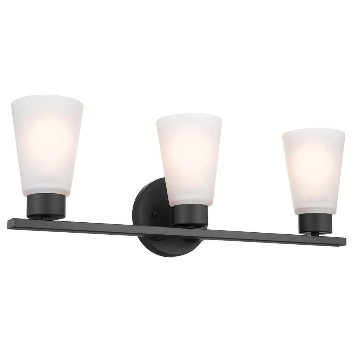 Stamos 22 in. 3 Lights Vanity Light Black finish