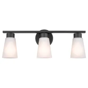 Stamos 22 in. 3 Lights Vanity Light Black finish