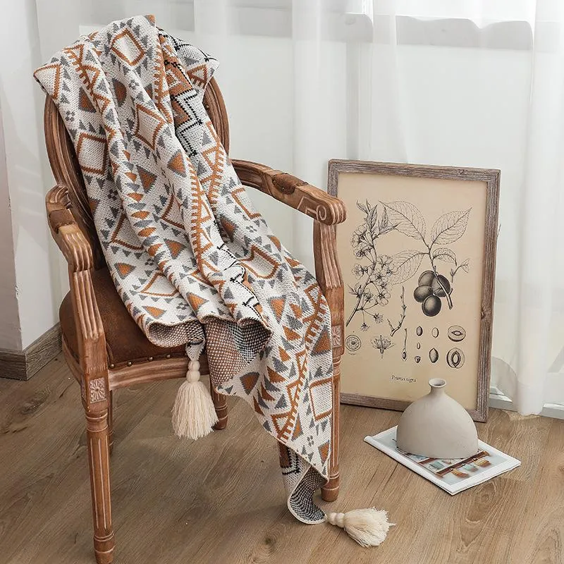 Sun Blanket Knitted Bohemian Air Conditioning Blanket Nap Blanket Sofa Cover Blanket