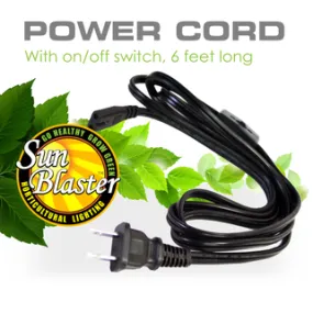 SunBlaster Power Cord