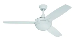 Targas 52" 1-Light Ceiling Fan in White