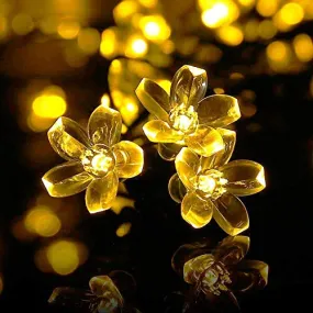 Techno E-Tail Blossom Flower Fairy String Lights, 20 LED Christmas Lights for Diwali Home Decoration (Warm White)