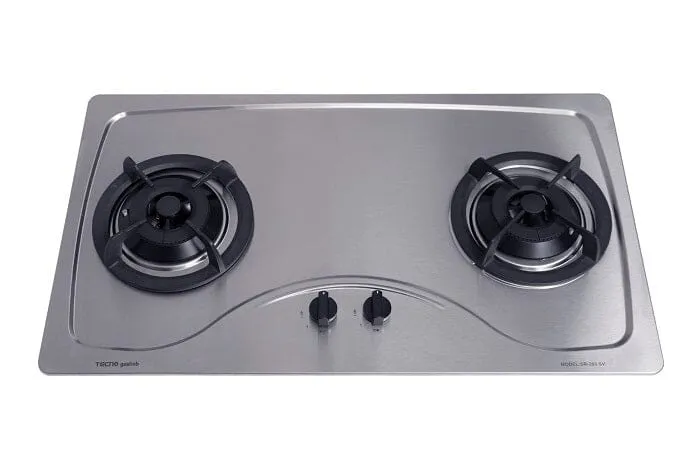 Tecno Uno SR 288 SV Stainless Steel Hob Stainless Steel 86cm, V.V.S  2 Burners (2x Big)