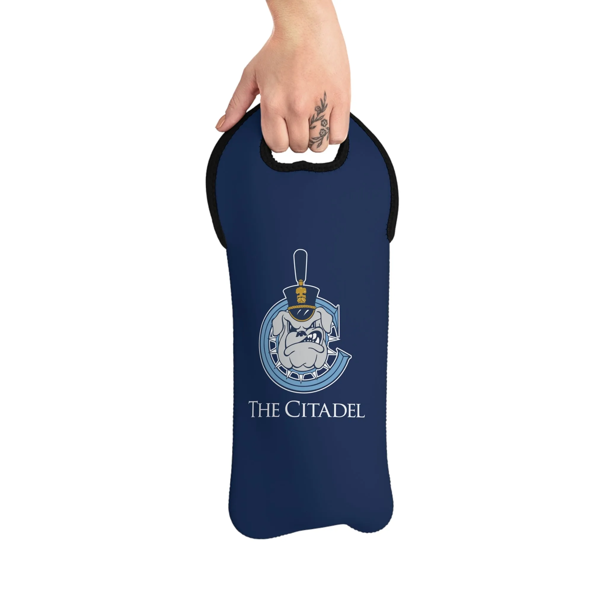 The Citadel, Vintage C Spike, Wine Bottle Tote Bag