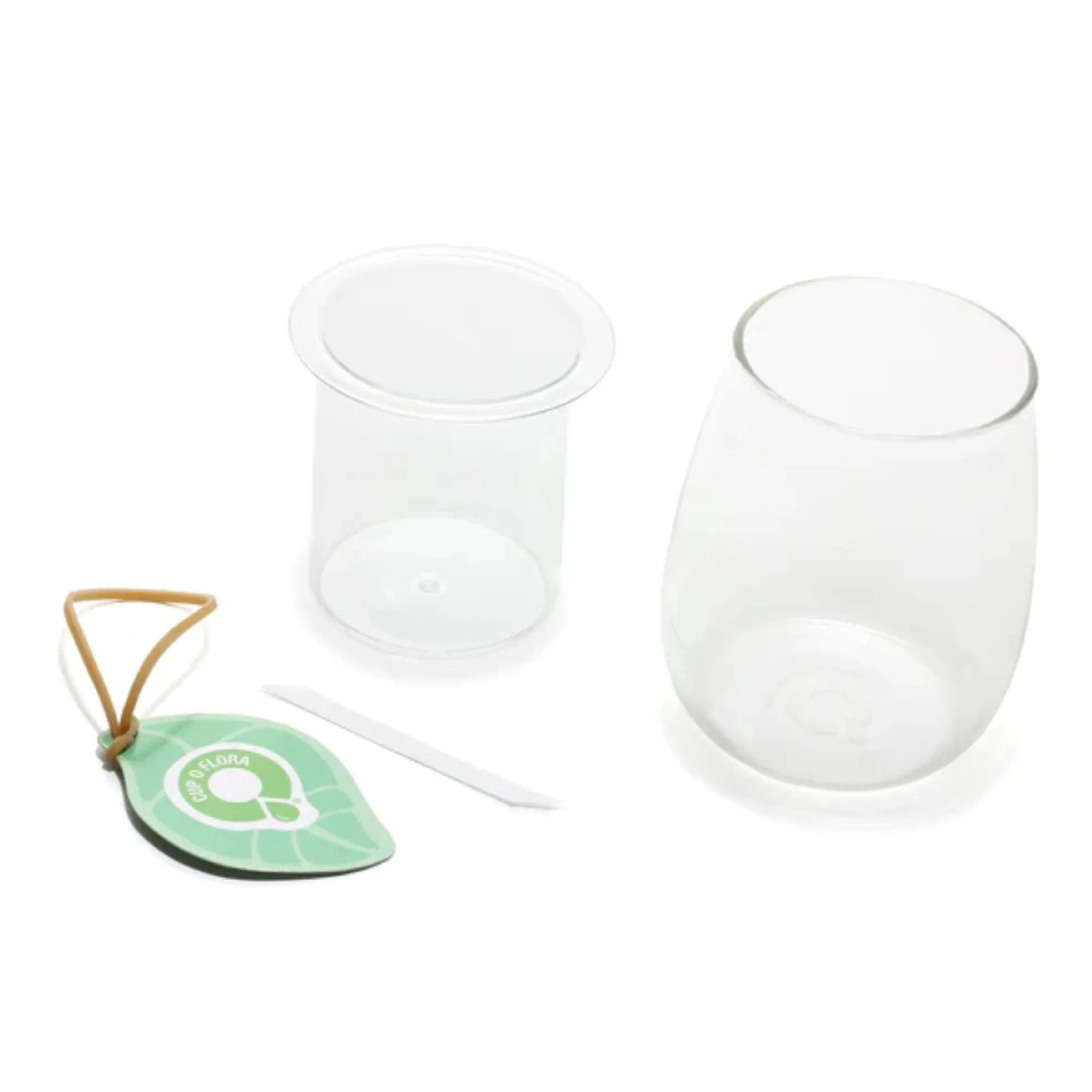 The Compact Mini Self-watering Glass Pot 8.5cmx10cm